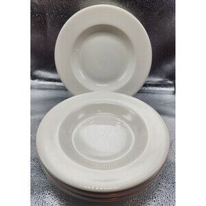 Syracuse China White Wide Rim Bowl 25-c-2 USA (Set of 4) READ!!!!!